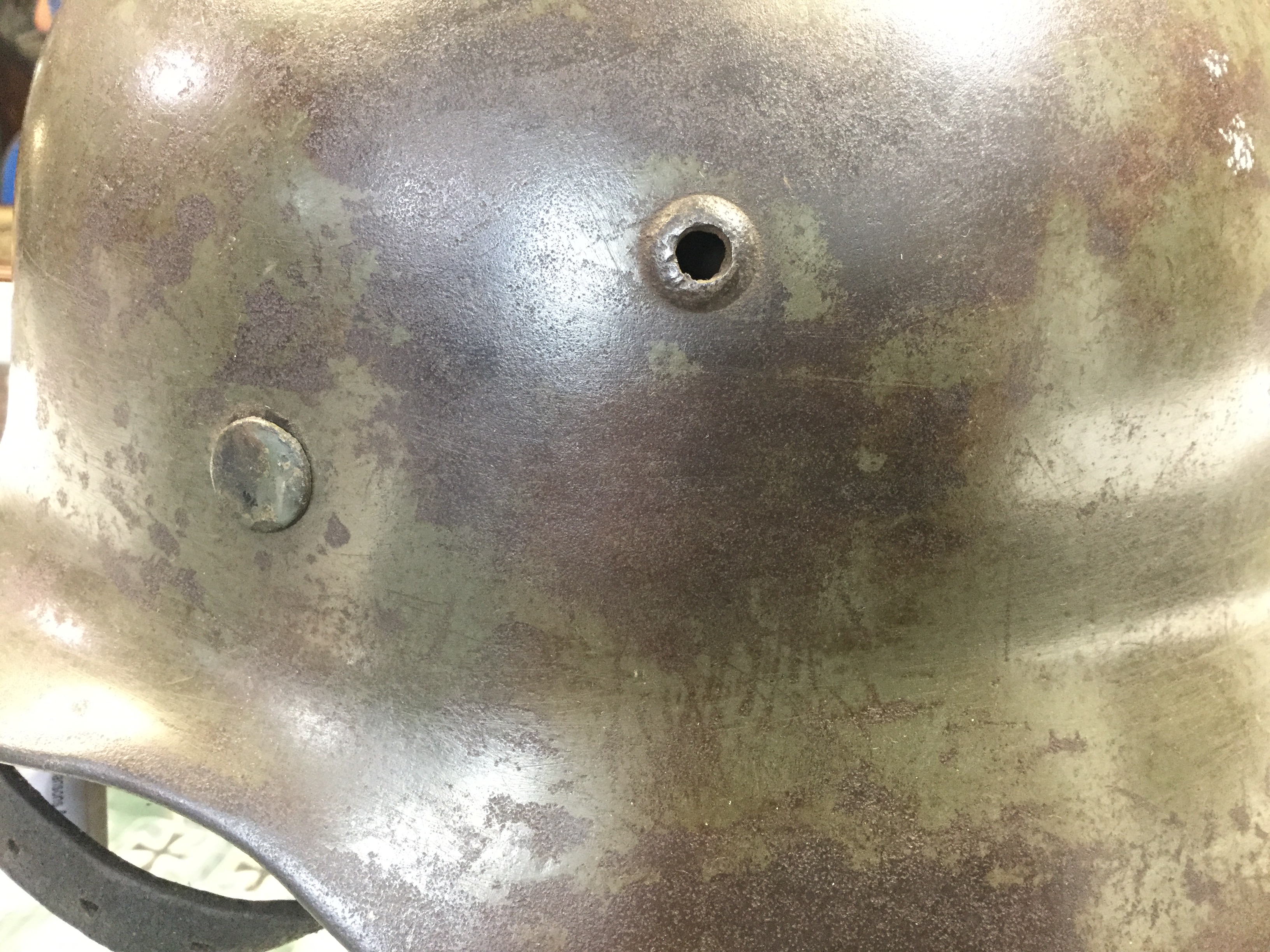 WW2 Third Reich Waffen SS Single Decal M35 Stahlhelm steel helmet. - Image 6 of 7