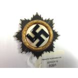 WW2 Third Reich Deutscher Kreuz im Gold. German Cross in Gold.
