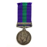 GRVI General Service Medal with SE Asia 1946-46 Clasp to 10443 Sep. Mangtu, M.G. Bn, Dogra R.