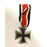 WW2 Third Reich Eisernes Kreuz 2. Klasse. Iron Cross 2nd class 1939. Complete with original ribbon.