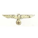 WW2 Third Reich Heer Officers metal breast eagle for the summer weight tunic.