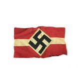 WW2 Third Reich Hitler Jugend Kampfbind. Hitler Youth Armband. Machine woven example.