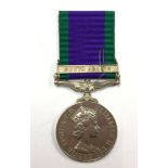 ERII General Service Medal with South Arabia Clasp to 23951303 Pte PW Conley, PWO.