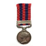 India General Service Medal with Umbeyla Clasp to 4570 W Pullen H Ms 1st Bn, 7th Regt.