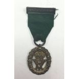 Victorian Volunteer Officers Decoration. VR Monogram. Hallmarked Silver with date letter "R".