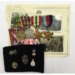 WW2 Free Polish Forces Medal group to 43585 Strelec Franciszek Barteczko, 2 Pulk. Art.P.Lot.Lekk.