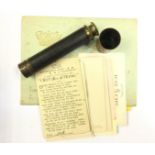 Small three drawer telescope Salom & Co - Reconnoiker telescope, circa 1870,