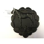 WW2 Third Reich Horse Plaque "Fur Verdienste um die Wehrhafte ertuchtigung der Deutschen Reiter