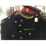 Post War British RAOC Officers No 1 Dress Uniform tunic and belt with Majors rank and WW2 era