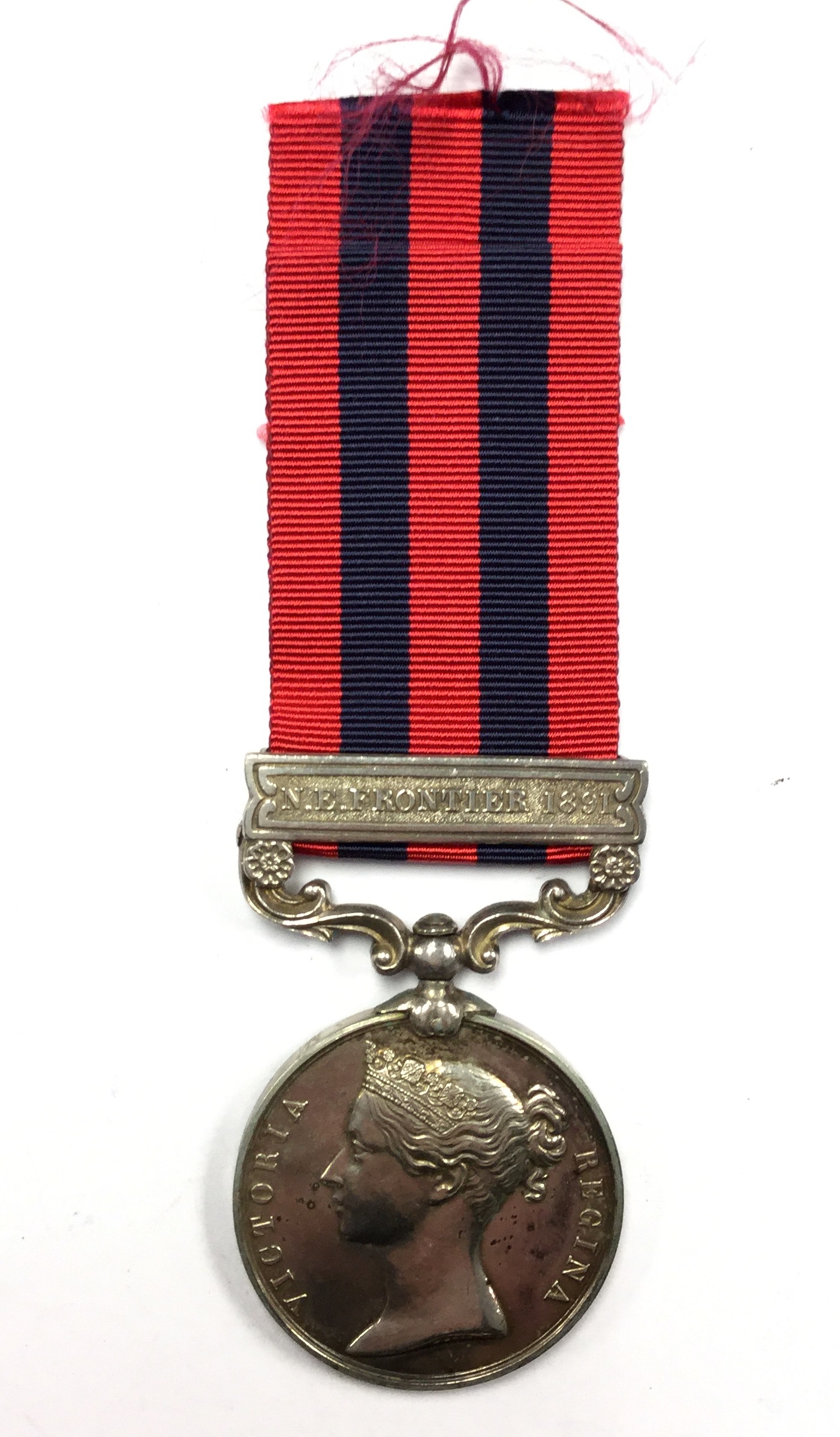 India General Service Medal with NW Frontier 1891 Clasp to 2198 Pte J Connolly 4th Bn K.R.Rif.C.