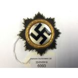 WW2 Third Reich Deutscher Kreuz im Gold. German Cross in Gold.