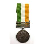 Kings South Africa Medal with South Africa 1901 and South Africa 1902 clasps to 1291 L Cpl PW