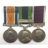 WW1 British and later medal group to 5719466 S Sgt WJH Barnes, IASC.
