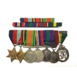 WW2 British Medal Group to Capt RW Barton, RA comprising of 1939-45 Star, Burma Star, War Medal,