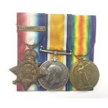 WW1 British Medal group to 1630 Pte JJ McKinnell HAC.