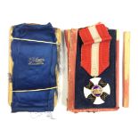 Italian Order of the Crown of Italy. Complete with ribbon. In case of issue but case is a/f.