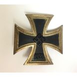 WW2 Third Reich Eisernes Kreuz 1. Klasse. Iron Cross 1st class 1939. Maker marked "4" on pin.