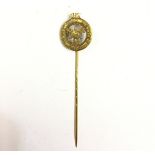 WW2 Third Reich Deutscher Meister ONS 1937 Gold stick pin.