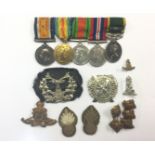 WW1/WW2 British Medal group to S/41883 Pte A Wood, Gordons comprising of British War Medal 1914-18,