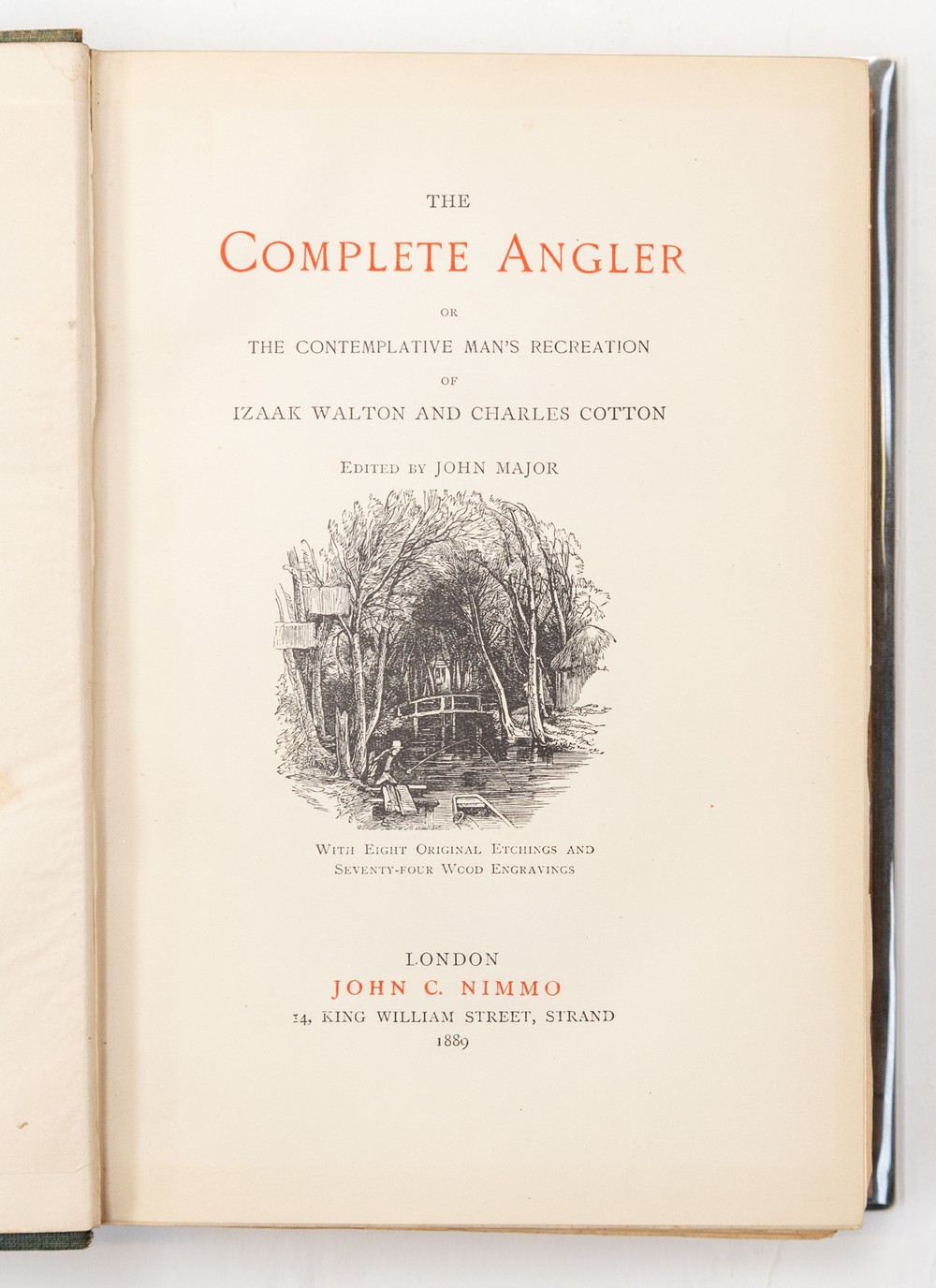 Walton, Izaak; Charles Cotton. The Complete Angler, third Nimmo edition, London: John C. Nimmo, - Image 2 of 4