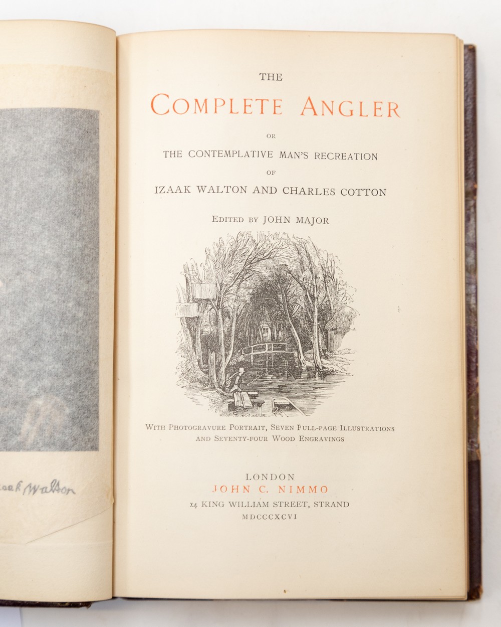 Walton, Izaak; Charles Cotton. The Complete Angler, third Nimmo edition, London: John C. Nimmo, - Image 4 of 4