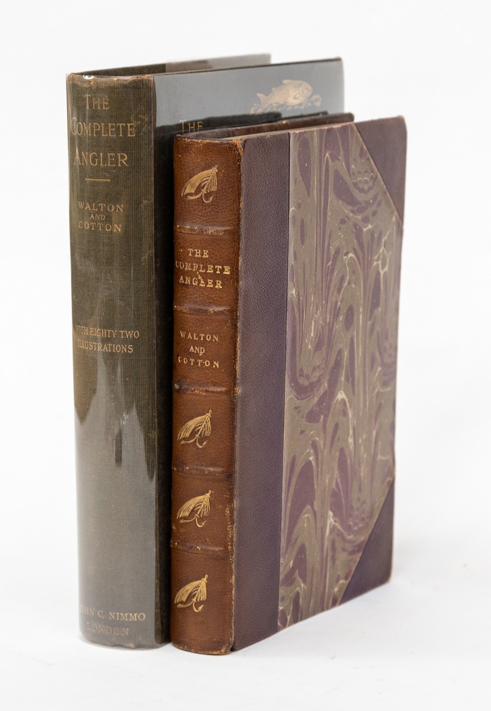 Walton, Izaak; Charles Cotton. The Complete Angler, third Nimmo edition, London: John C. Nimmo, - Image 3 of 4