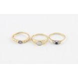 A 14ct. yellow gold, lilac-blue tanzanite and diamond ring, the centre set oval cut lilac-blue
