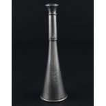 A Victorian novelty silver "Hunting Horn" pepper shaker, by Joseph Braham, assayed London 1887,