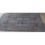 An large Islamic part silk carpet 248 x 166cm