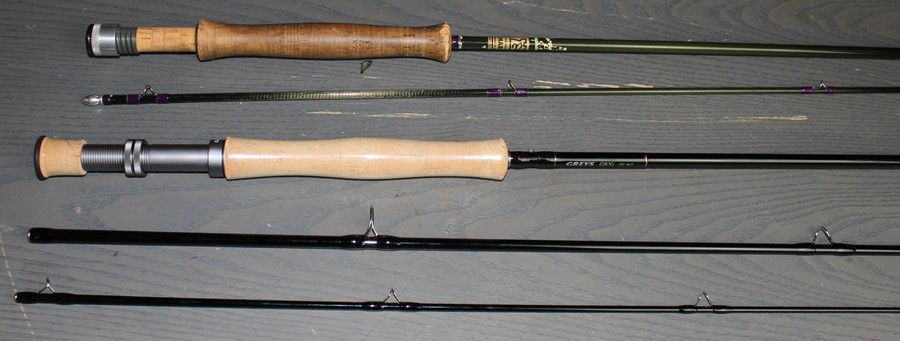 A Hardy The "Favourite Graphite Fly" two piece trout fly rod, 9' #6/7, spigot ferrule and snake