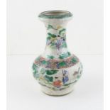 A late 19th cent Chinese crackle glaze vase , six character scratched mark to base Perfect condition