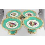 Late 19th century 17 piece Copeland dessert / fruit service, comprising plates and comports,