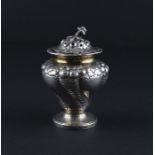 A William IV silver baluster form pounce pot, by Joseph Angel I & John Angel I, assayed London 1833,