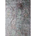 An large Islamic part silk carpet 330 x 234cm
