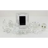 A collection of Swarovsky glass (qty)