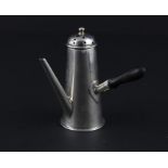 A Victorian novelty silver "Chocolate Pot" pepper shaker, by Cornelius Desormeaux Saunders and James