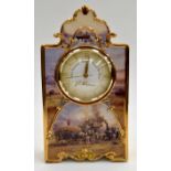A limited edition porcelain mantel clock by John L Chapman; issue A0768 A Golden Harvest;