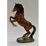 Rearing Beswick bay horse