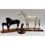 Connoisseur Beswick Black Beauty and foal,