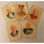 Large WWI cigarette silks, Brigadier, General, Gough,