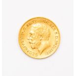 A half sovereign gold coin 1912
