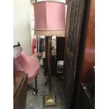 A Regency style brass standard lamp