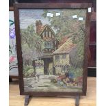 A late 1930s or early 1940's fire screen,
