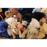 A collection of Deans Bears including; Squeaky, Christian, Bluenote, Hudson, Eddie, Nightfall,