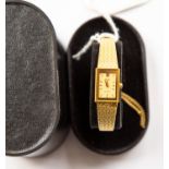 Ladies Rotary gold plated watch in original case
