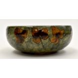 A Royal Doulton stoneware bowl pattern 6329 with initial FJ,