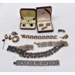 A box of costume jewellery assorted,