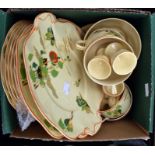 A Johnson Bros 1930's Bella Vista tea set, 29 pieces,