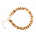 A 9ct gold ladies bracelet, AF, weight 11.