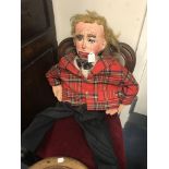 Large automaton doll (unusual) ventriloquist